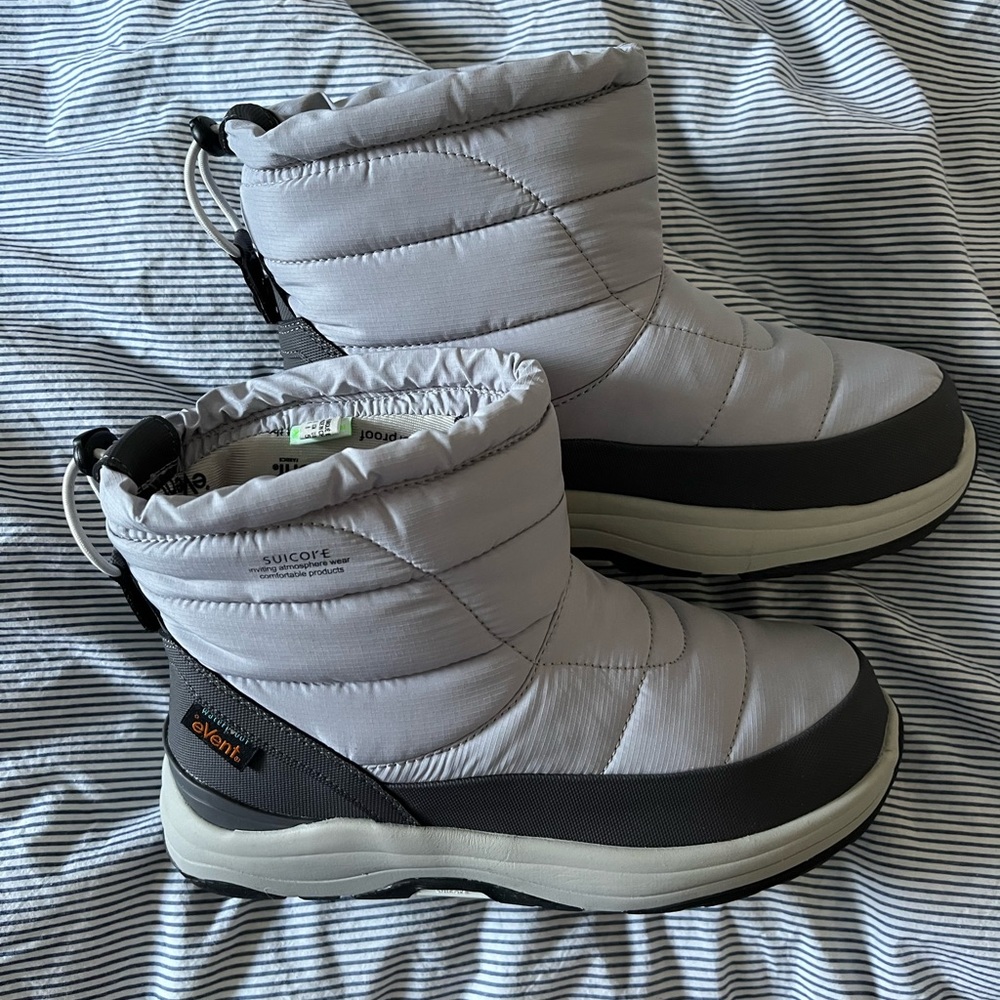 Suicoke Gray Bower-Evab Quilted Boots